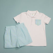 Load image into Gallery viewer, Parker Mini Striped Seersucker Shorts with Matching Polo