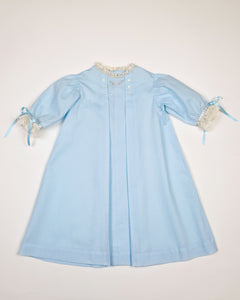 Heirloom Baby Day Gown in Blue - Lilly Jane Day Gown in Blue