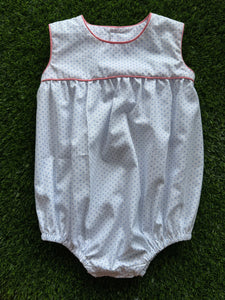 Brooklyn White with Blue Dot Bubble