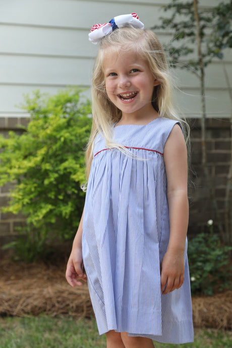 Little Girls Sleeveless Yoke Dress/ Amanda Sleeveless Yoke Dress