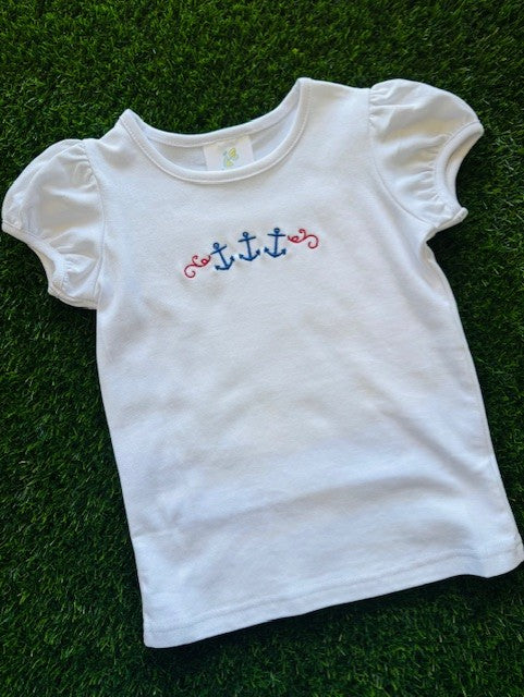 Avery Short Sleeve Play Shirt-Anchors