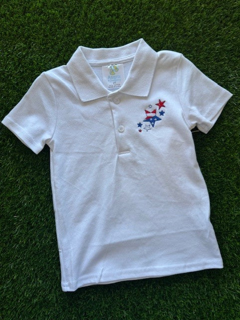 Parker Short Sleeve Polo Shirt- Stars