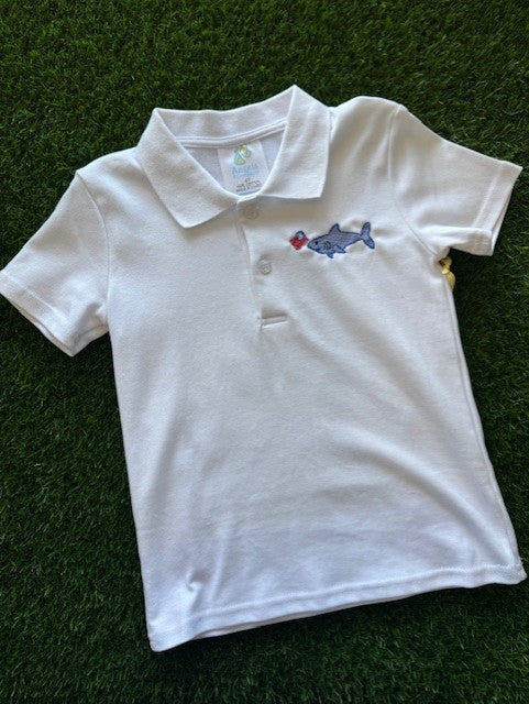 Parker Short Sleeve Polo Shirt- Shark