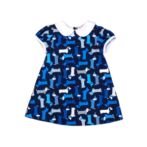 Milla Kaye A-Line Dress in Navy Puppies