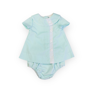 Walker Apron Set in Seafoam with White Insert