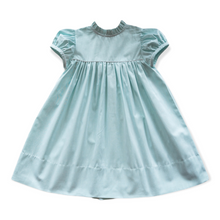 Load image into Gallery viewer, Ann Scott Yoke Dress in Aqua Chambray