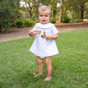 Walker Apron Set in White with White Insert