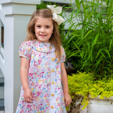 Load image into Gallery viewer, Mary Ryan Apron Dress in Blossom Floral with White Insert